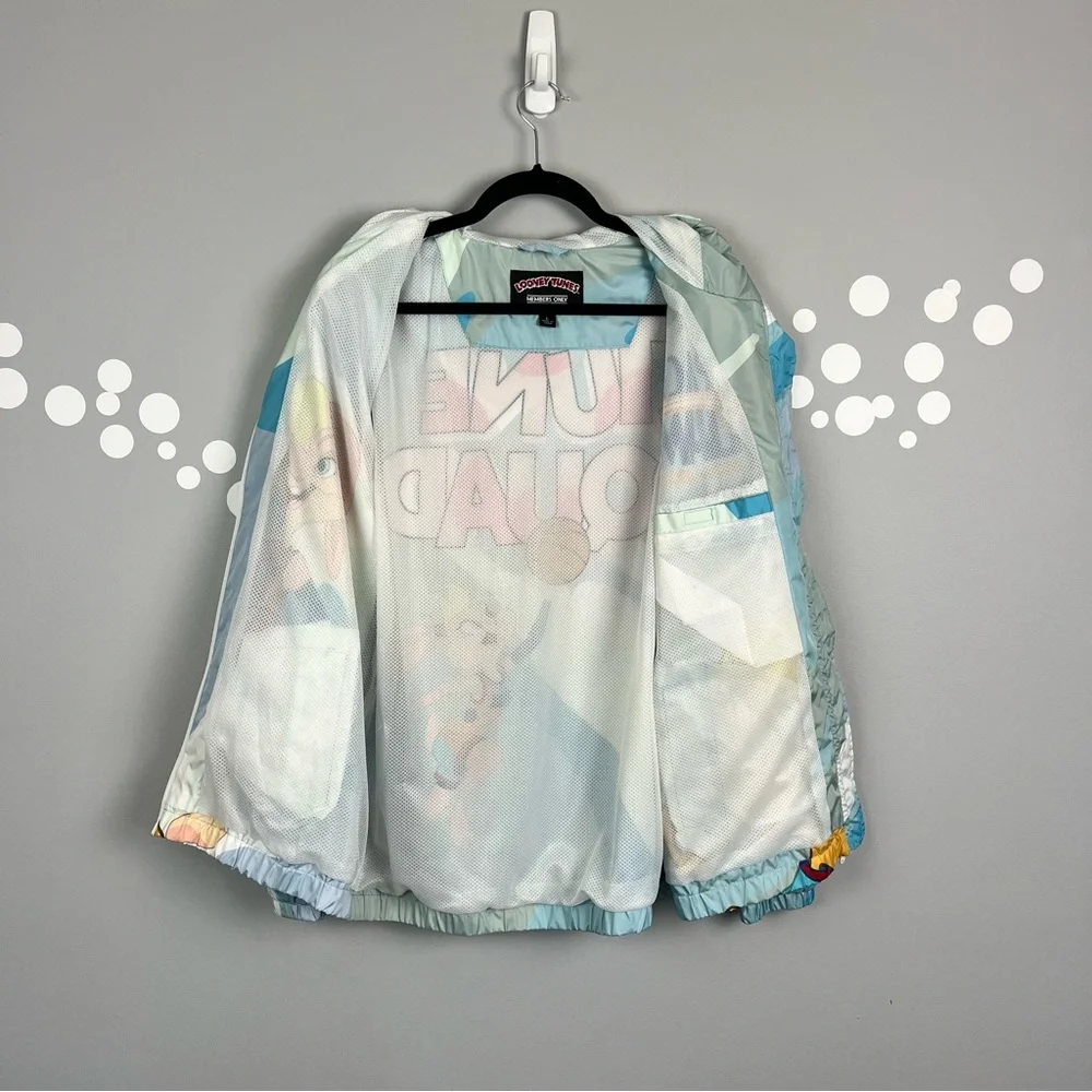 Members Only Space Jam Windbreaker Jacket Size L Unisex